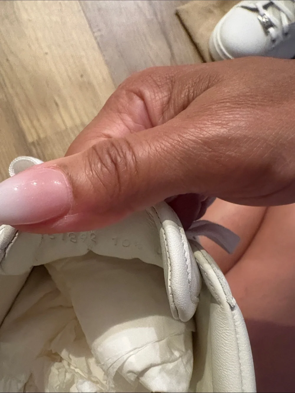 Gucci white leather